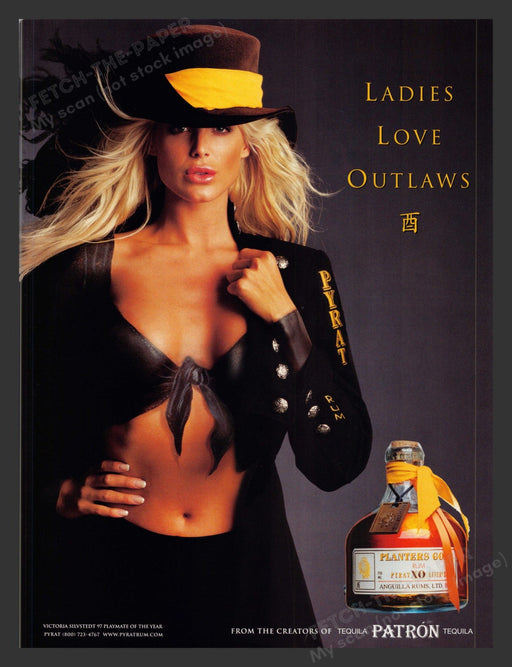 2000 Planters Pyrat Rum "Ladies Love Outlaws" Alcohol Print Advertisement Ad.