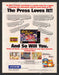 1993 Print Advertisement Pocky & Rocky Video Game Ad.