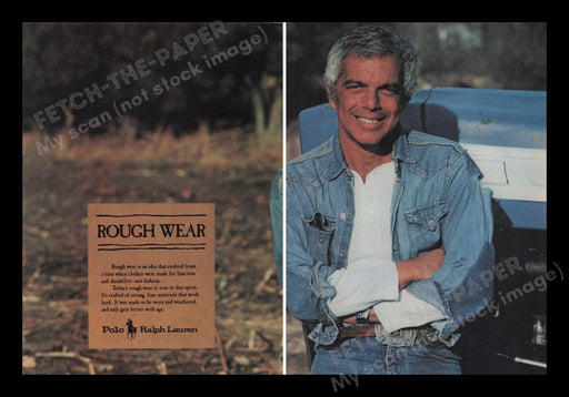 Polo Ralph Lauren 1980s Print Advertisement Ad (2 pages) 1981 Designer Fetch the Paper!