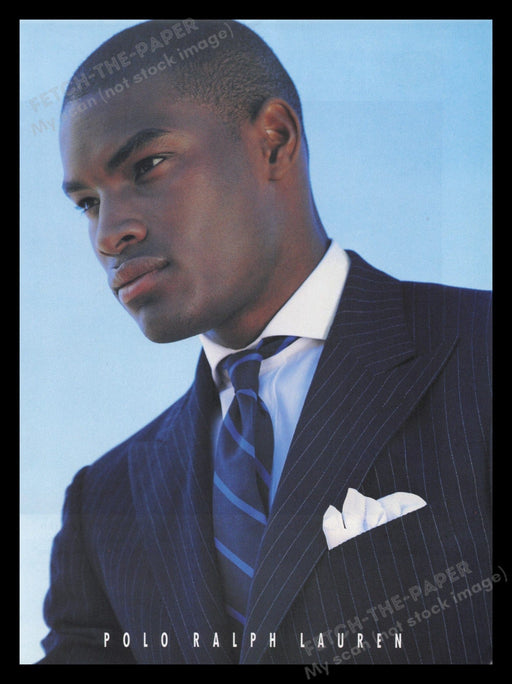 Polo Ralph Lauren 1990s Print Advertisement Ad 1995 Tyson Beckford Model Fetch the Paper!