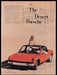Porsche 914 Car 1970s Print Advertisement Ad 1972 Desert Couple Sand Fetch the Paper!