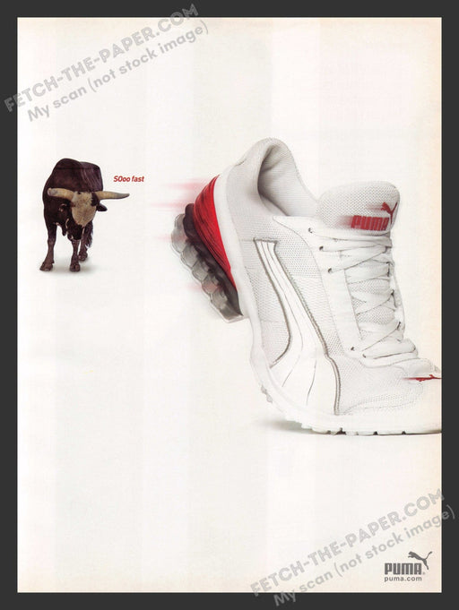 2005 Print Advertisement Puma Bull Shoes Ad.