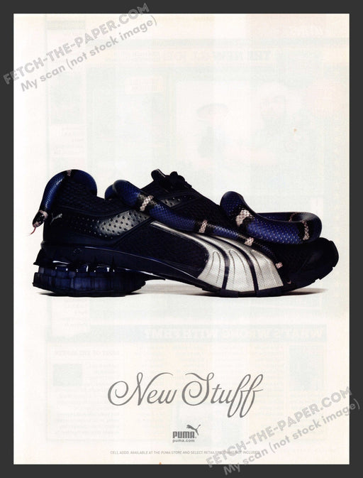 2005 Print Advertisement Puma "Cell Addo" Shoes Snake Ad.