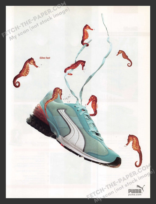 2005 Print Advertisement Puma Seahorse Shoes Ad.