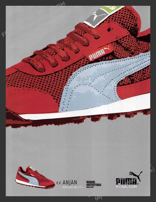 2001 Print Advertisement Puma Shoes Anjan Ad.