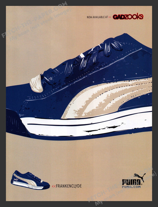 2001 Print Advertisement Puma Shoes Frankenclyde Ad.