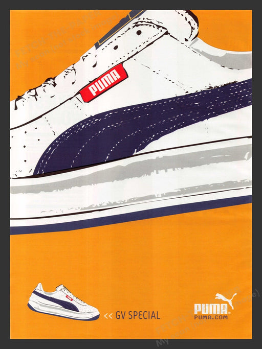 2001 Puma Shoes GV Special Illustration Print Advertisement Ad.
