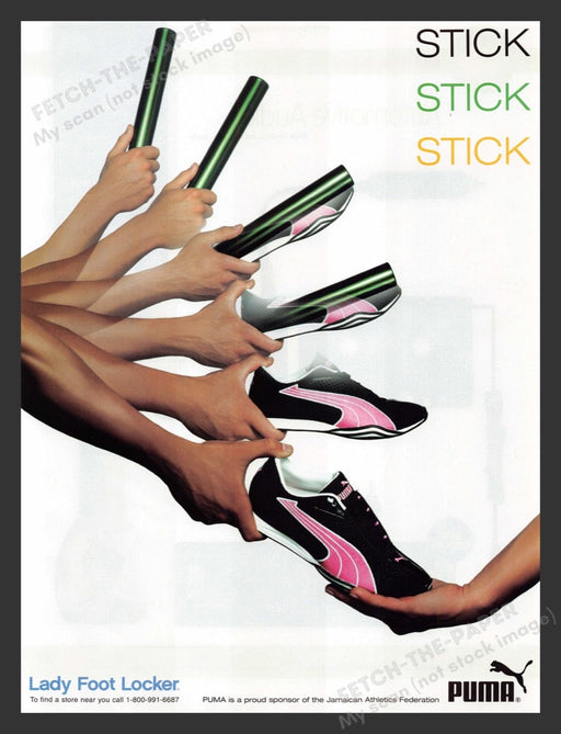 2004 Puma Shoes Jamaican Athletics Foundation Lady Print Advertisement Ad