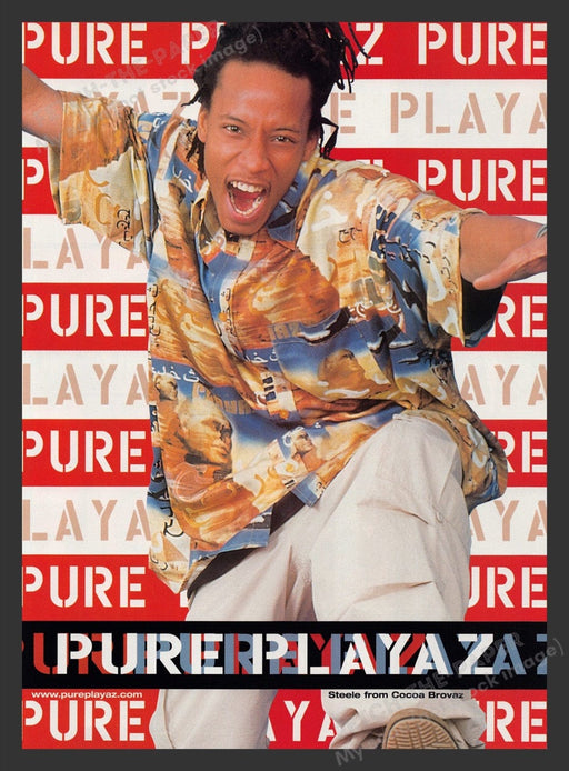 2000 Pure Playaz Clothing Steele from Cocoa Brovaz Print Advertisement Ad