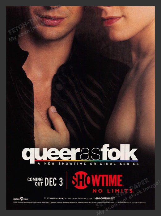 2000 Queer as Folk ShowTime Original Print Advertisement Ad
