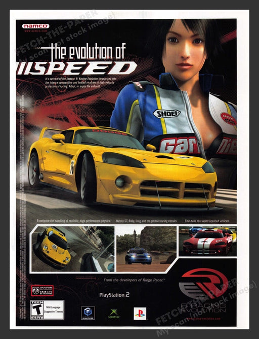 2004 R: Racing Evolution Video Game Print Advertisement