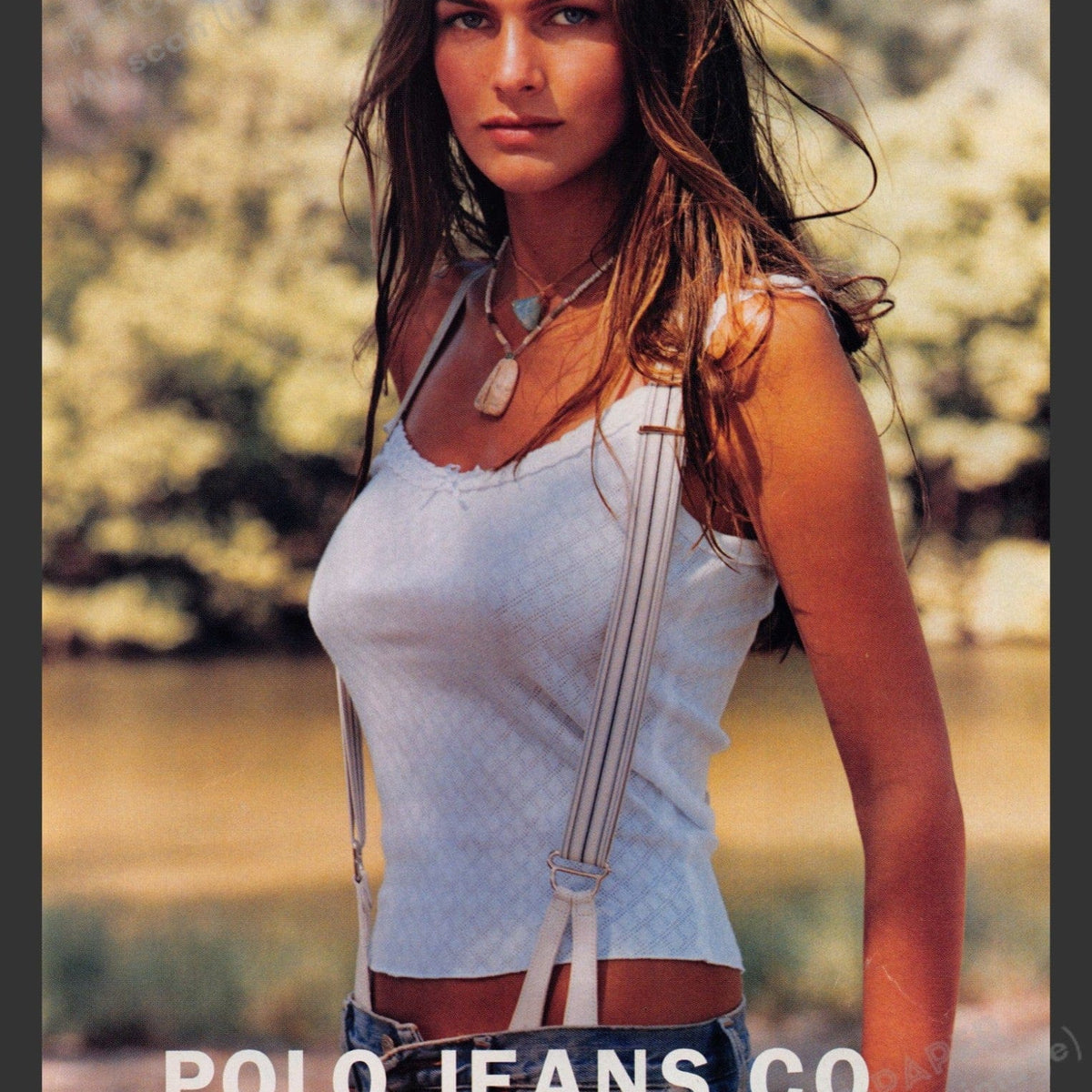 Vintage 2003 Ralph Lauren Polo Jeans Ad - Model with 