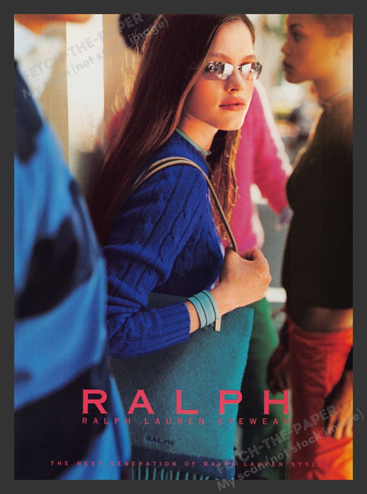 Ralph Lauren Eyewear School Girl Colorful 2000s Print Advertisement 2001 Fetch the Paper!