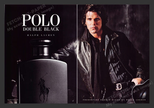 2007 Ralph Lauren Polo Double Black Fragrance Print Advertisement (2 Pages)