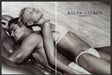 Ralph Lauren Swimwear 1990s Print Advertisement (2 pages) 1999 Sexy Beach Couple Fetch the Paper!