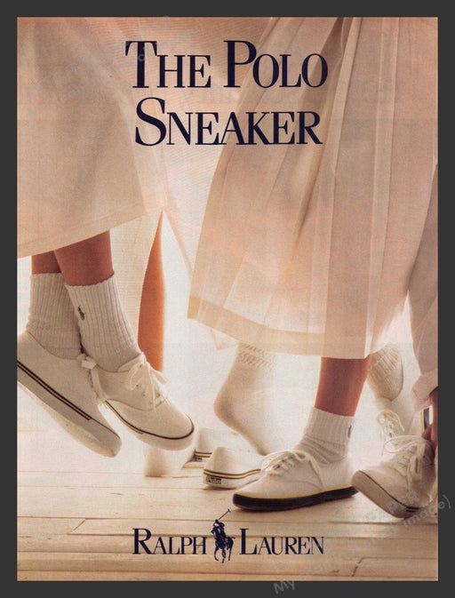 1988 Ralph Lauren The Polo Sneaker Shoes Print Advertisement Ad