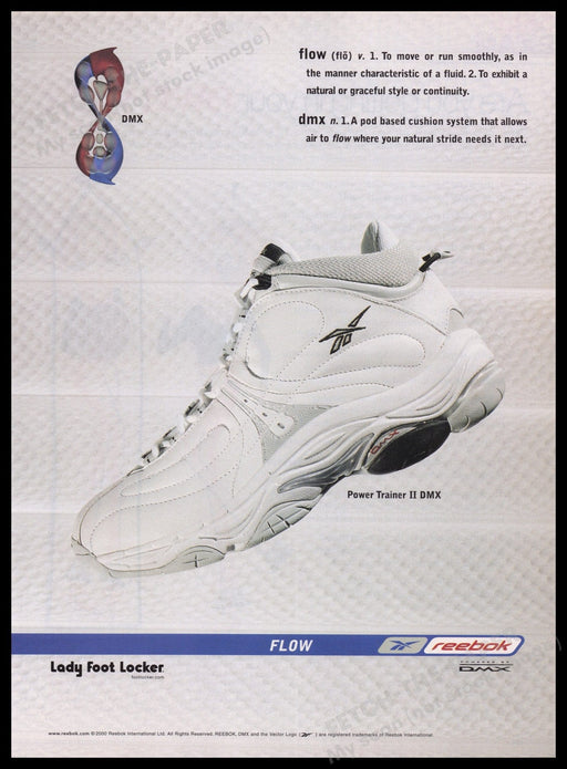 Reebok 2000s Print Advertisement Ad 2000 Fetch the Paper!
