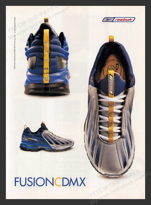 2001 Reebok Fusion CDMX Shoes Print Advertisement Ad