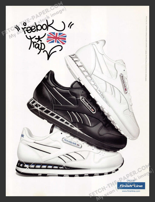 2005 Print Advertisement Reebok Trap Sneakers / Shoes Ad.