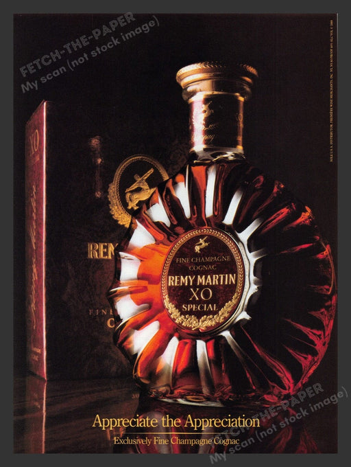1989 Remy Martin XO Special Champagne Cognac Print Advertisement Ad