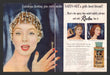 1956 Revlon Satin Set Spray Color Print Advertisement (2 Pages)