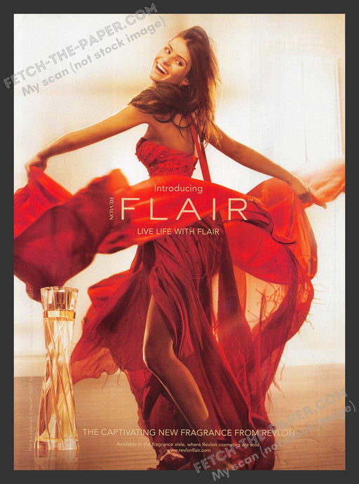 2007 Print Advertisement Revlon "Flair" Fragrance Perfume Ad.