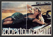 Roberto Cavalli 2000s Print Advertisement (2 pages) 2007 Sexy Model On Car Fetch the Paper!