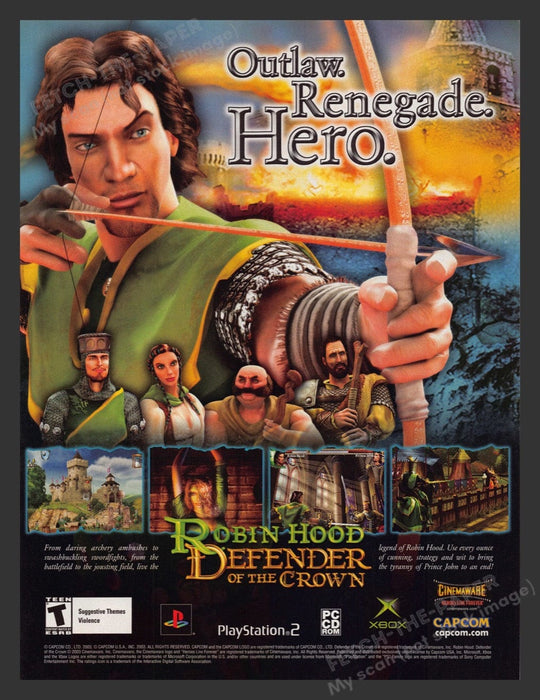 2003 Robin Hood: Defender of the Crown Video Game Print Advertisement
