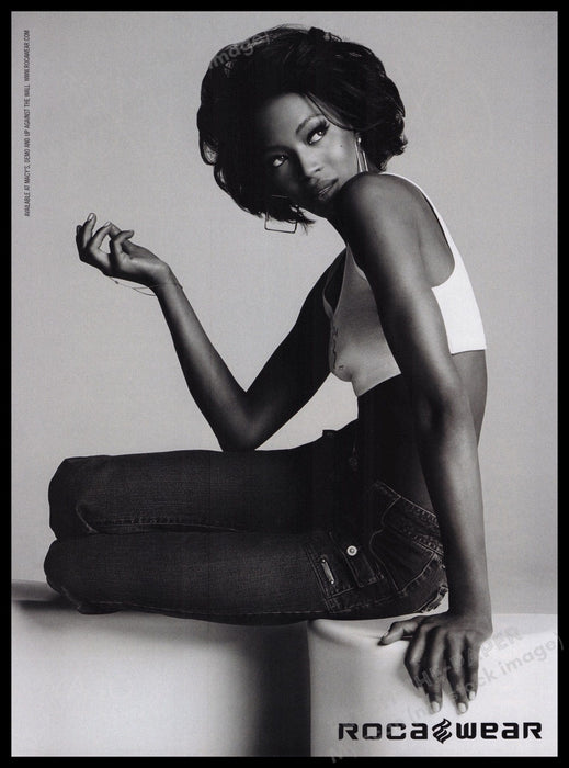 Rocawear Naomi Campbell  2000s Print Advertisement Ad 2003 Fetch the Paper!