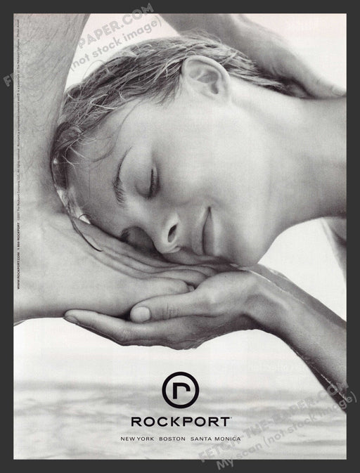 2001 Rockport Shoes Man Foot Loving Print Advertisement.