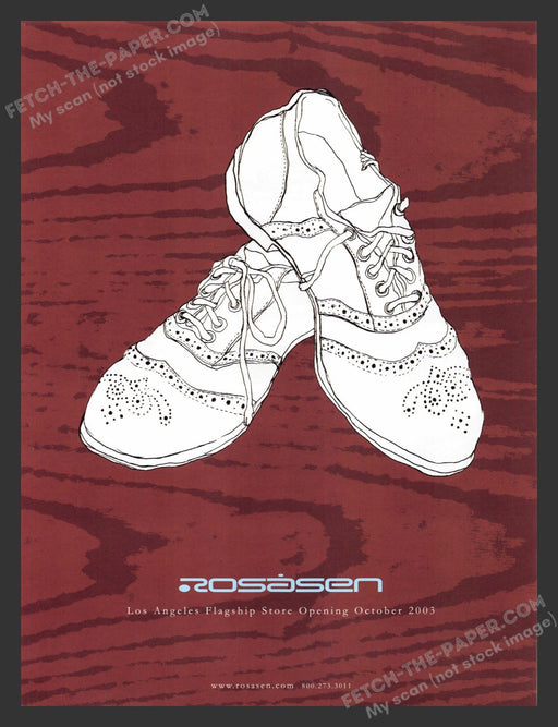 2003 Rosasen Shoes L.A. Illustration Print Advertisement.
