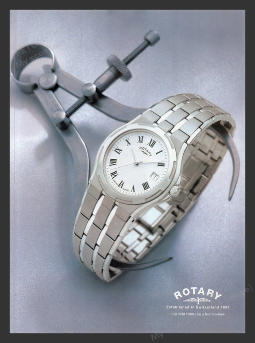 1999 Rotary Watches Switzerland Print Advertisement Ad.