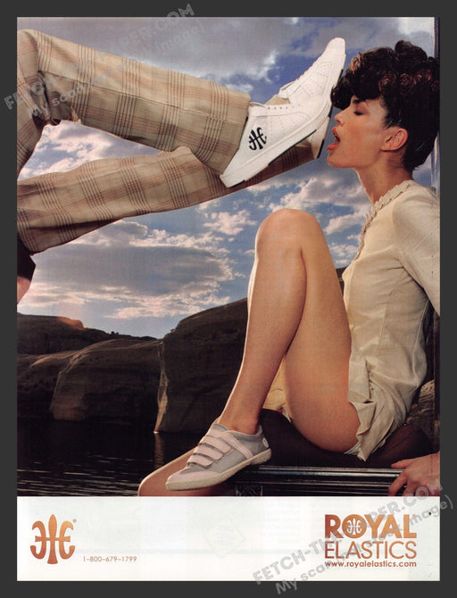 2005 Print Advertisement Royal Elastics Shoes Sexy Girl Ad.