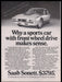 Saab Sonett Car 1970s Print Advertisement Ad 1972 Sports Car Fetch the Paper!