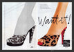 Saks Fifth Avenue 2000s Print Advertisement (2 pages) Platform Shoe Feet Fetch the Paper!