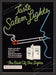 1979 Salem Lights Cigarettes Neon Man Smoking Print Advertisement