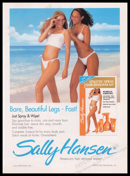 Sally Hansen 2000s Print Advertisement Ad 2003 Fetch the Paper!