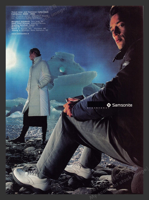 2000 Samsonite Blacklabel Travel & Footwear Print Advertisement Ad