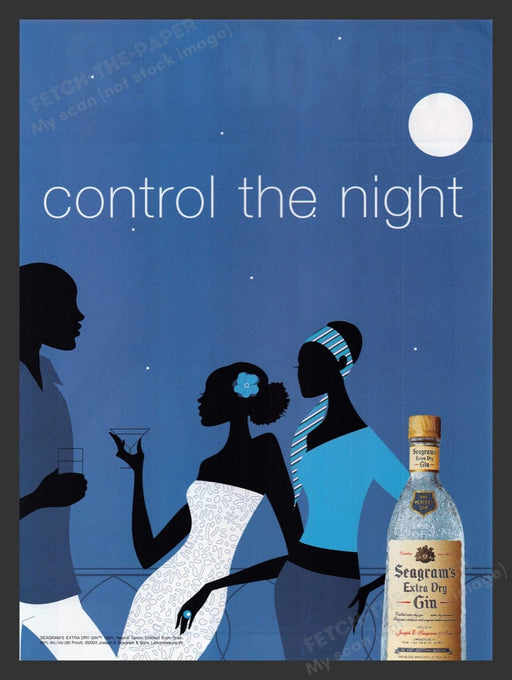 2003 Seagram's Extra Dry Gin Illustration Print Advertisement Ad