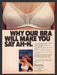 1980 Sears Ah-h Bra Lite Seamless Polyester Print Advertisement Ad