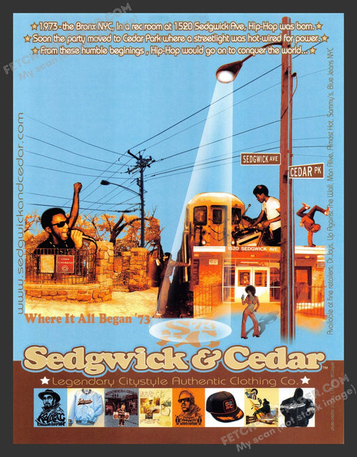 2006 Sedgwick & Cedar Citystyle Clothing Music Print Advertisement Ad.