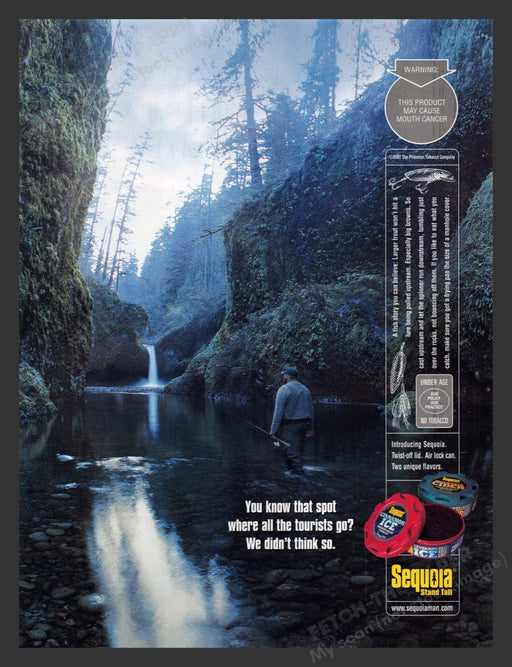 2002 Sequoia Cinnamon Ice Tobacco Print Advertisement Ad