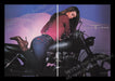 Sergio Valente 2000s Print Advertisement Ad (2 pages) 2000 Motorcycle Sexy Model Fetch the Paper!
