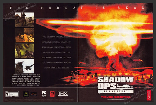 2004 Shadow Ops: Red Mercury Video Game Print Advertisement (2 Pages)