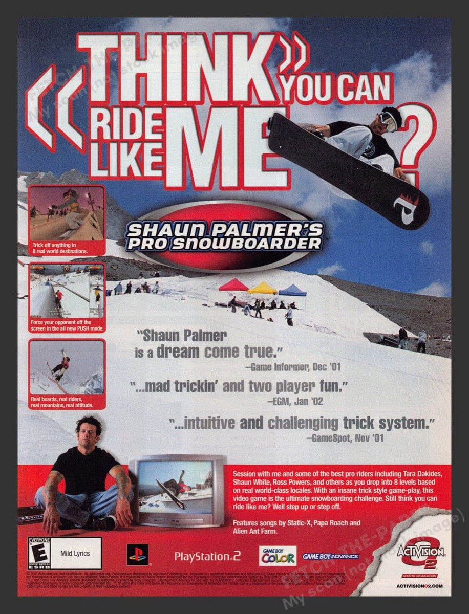 Shaun Palmer's Pro Snowboarder Nintendo Game Boy Advance GBA