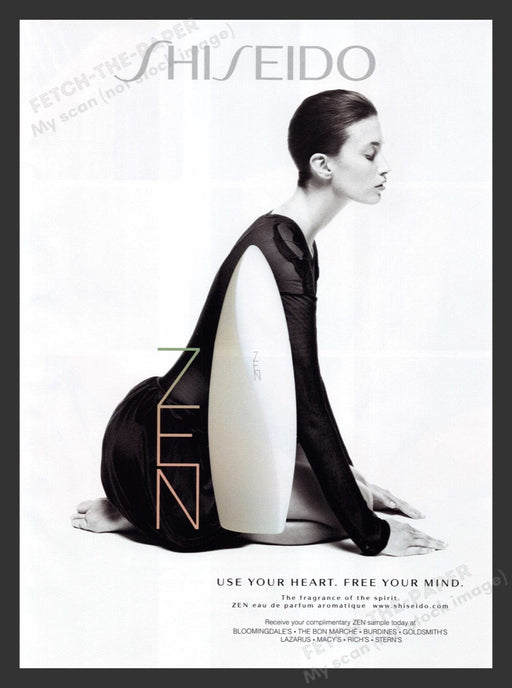2000 Shiseido ZEN Fragrance Print Advertisement Ad