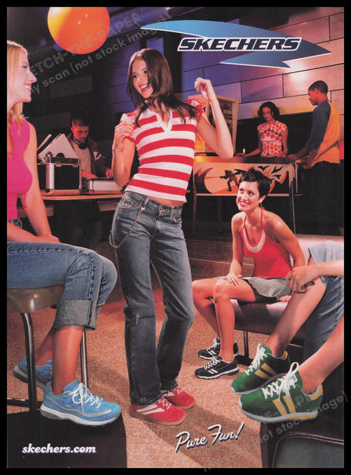 Skechers 2000s Print Advertisement Ad 2003 Fetch the Paper!