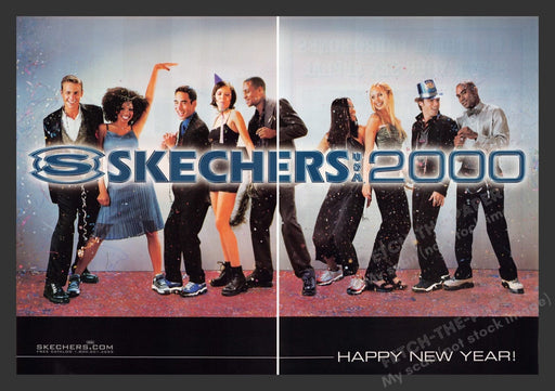 2000 Skechers Footwear New Year's Celebration Print Advertisement (2 Pages)