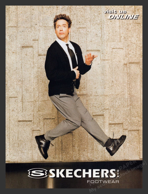 2002 Skechers Footwear Robert Downey Jr Print Advertisement Ad