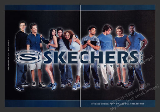 1999 Skechers Footwear USA Group of Friends Print Advertisement (2 Pages)